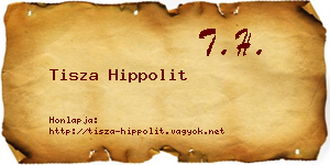 Tisza Hippolit névjegykártya